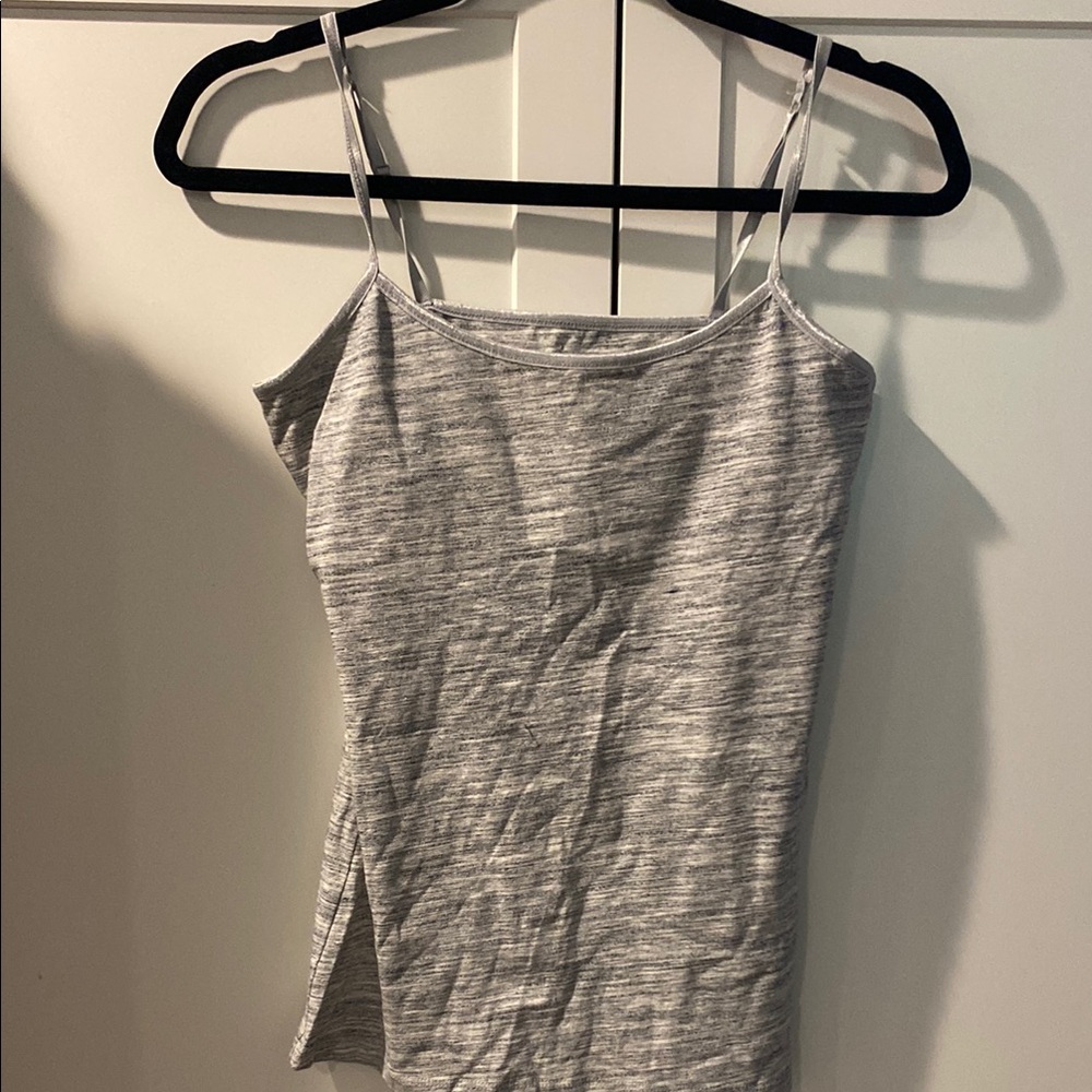 SO Gray Ribbed Fitted Camisole